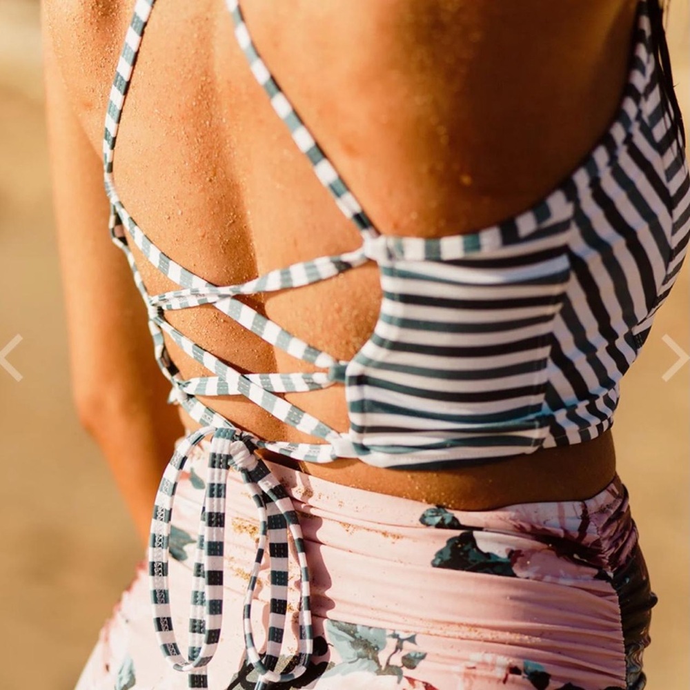 Albion Striped Switchback Bikini Top - Picture 3 of 7